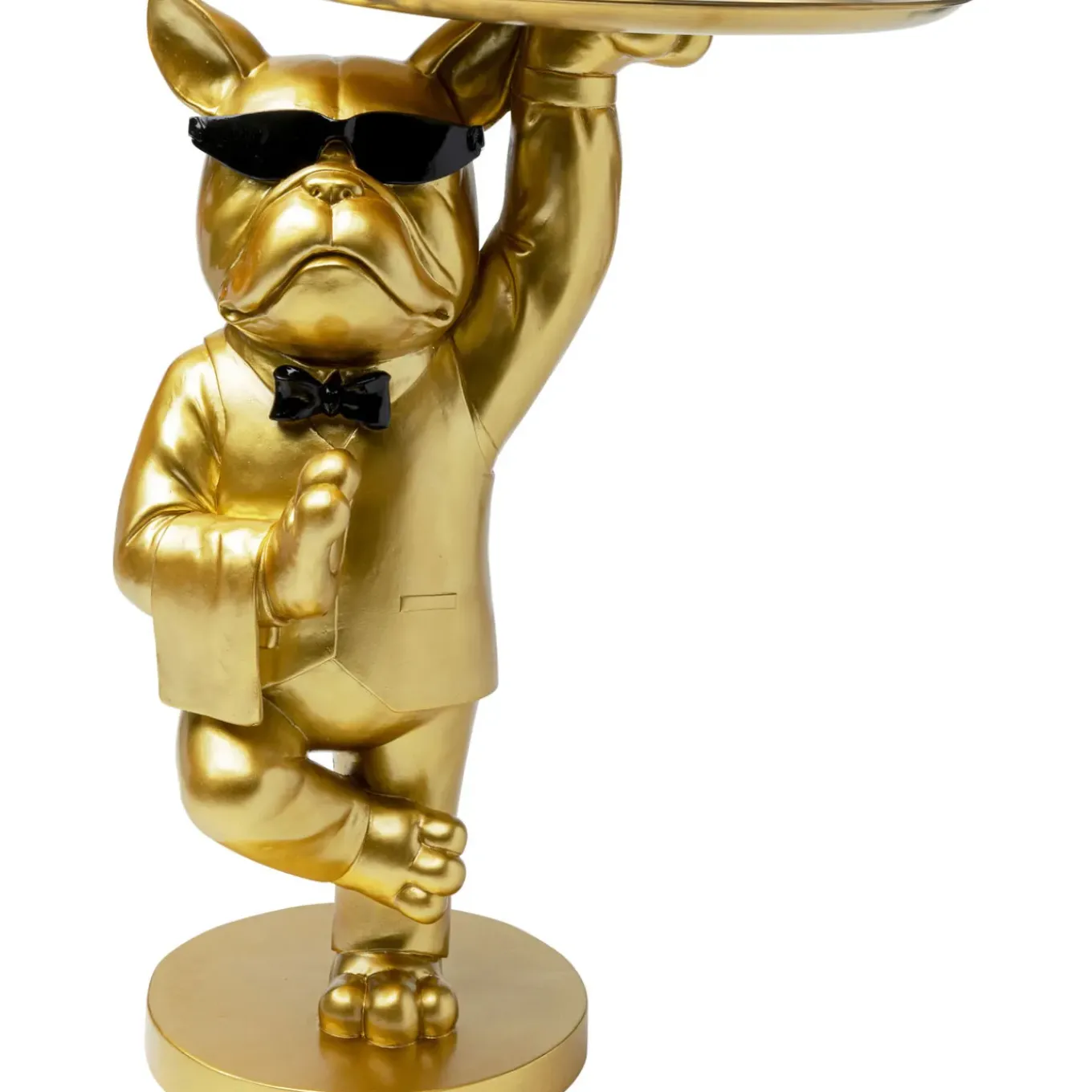Table D Appoint Cool Bulldog Tray Dore 34X55Cm