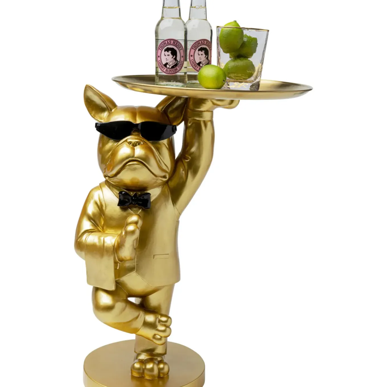 Table D Appoint Cool Bulldog Tray Dore 34X55Cm