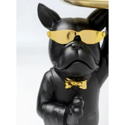 Table D Appoint Cool Bulldog Tray Noir 34X55Cm