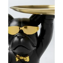Table D Appoint Cool Bulldog Tray Noir 34X55Cm