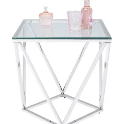 Table D Appoint Cristallo Argente 50X50Cm
