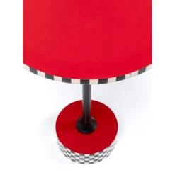 Table D Appoint Domero Checkers Rouge O40Cm