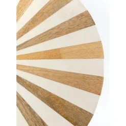 Table D Appoint Domero Cirque Laiton Blanc O40Cm
