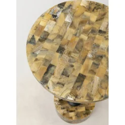Table D Appoint Domero Mosaic Gris O25Cm