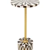 Table D Appoint Domero Star Noir Blanc O25Cm