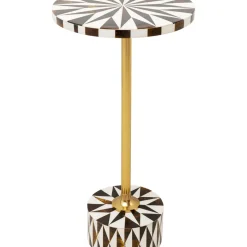 Table D Appoint Domero Star Noir Blanc O25Cm