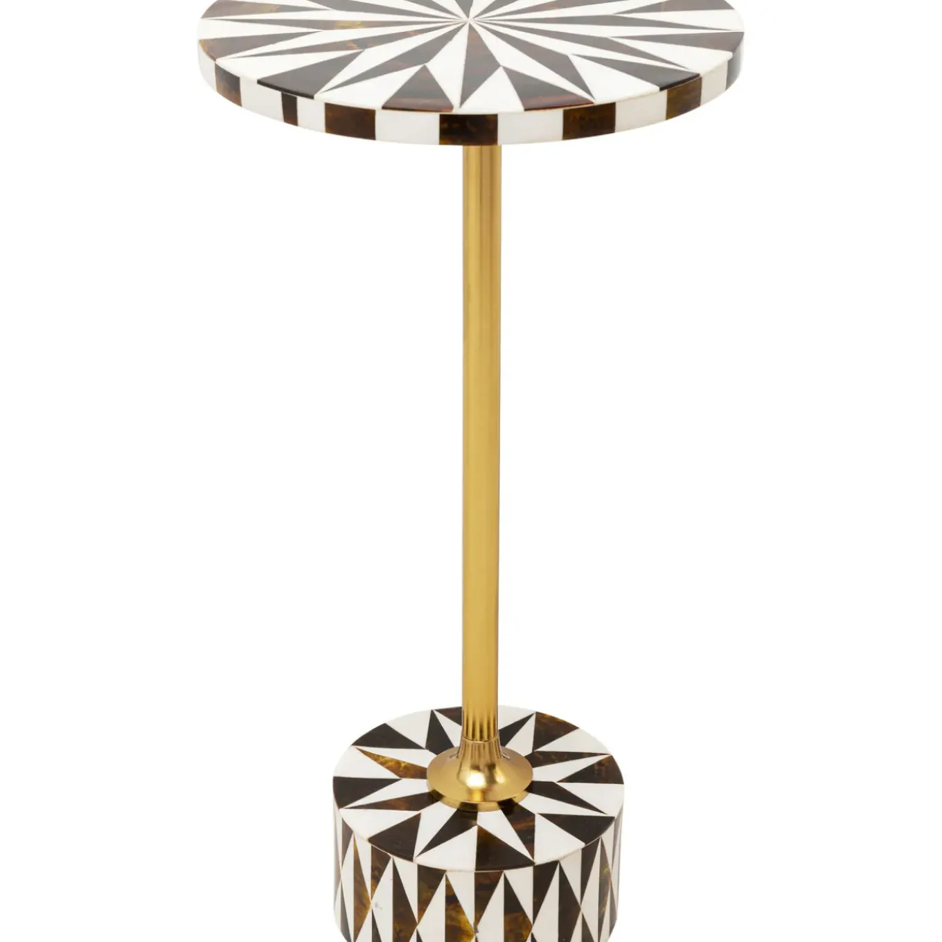 Table D Appoint Domero Star Noir Blanc O25Cm