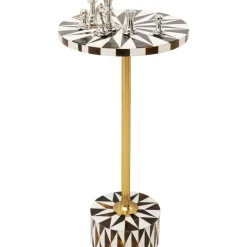 Table D Appoint Domero Star Noir Blanc O25Cm