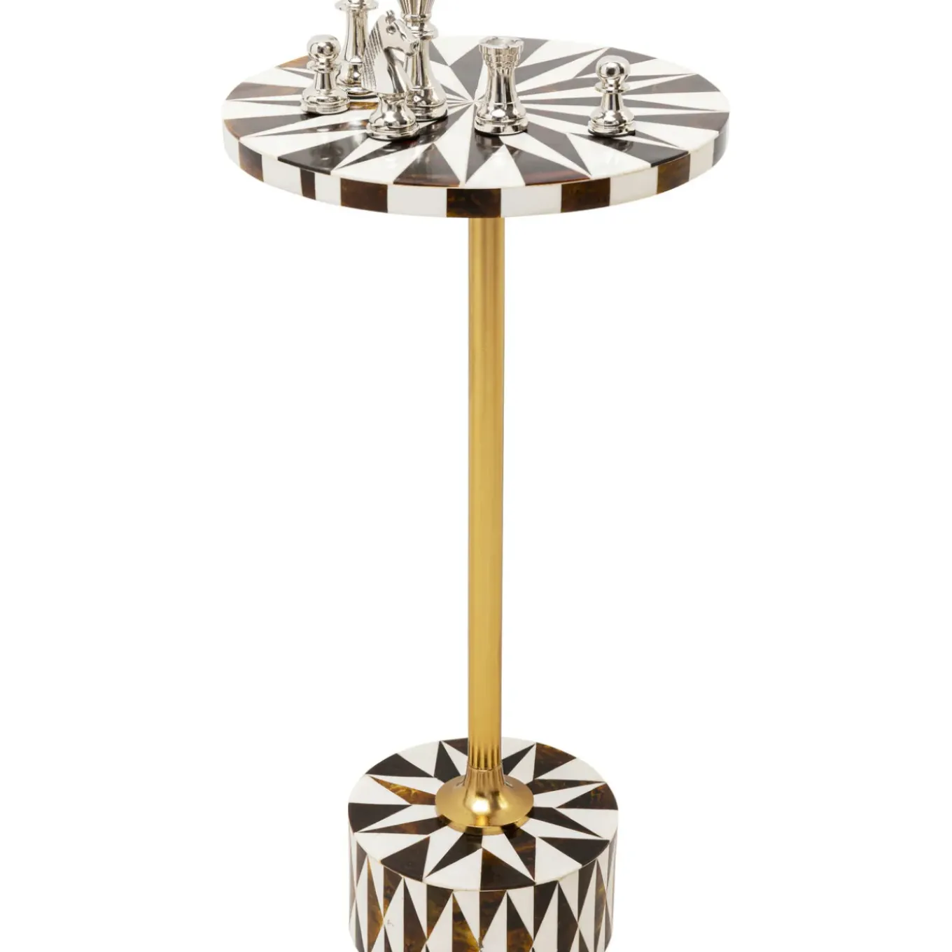 Table D Appoint Domero Star Noir Blanc O25Cm