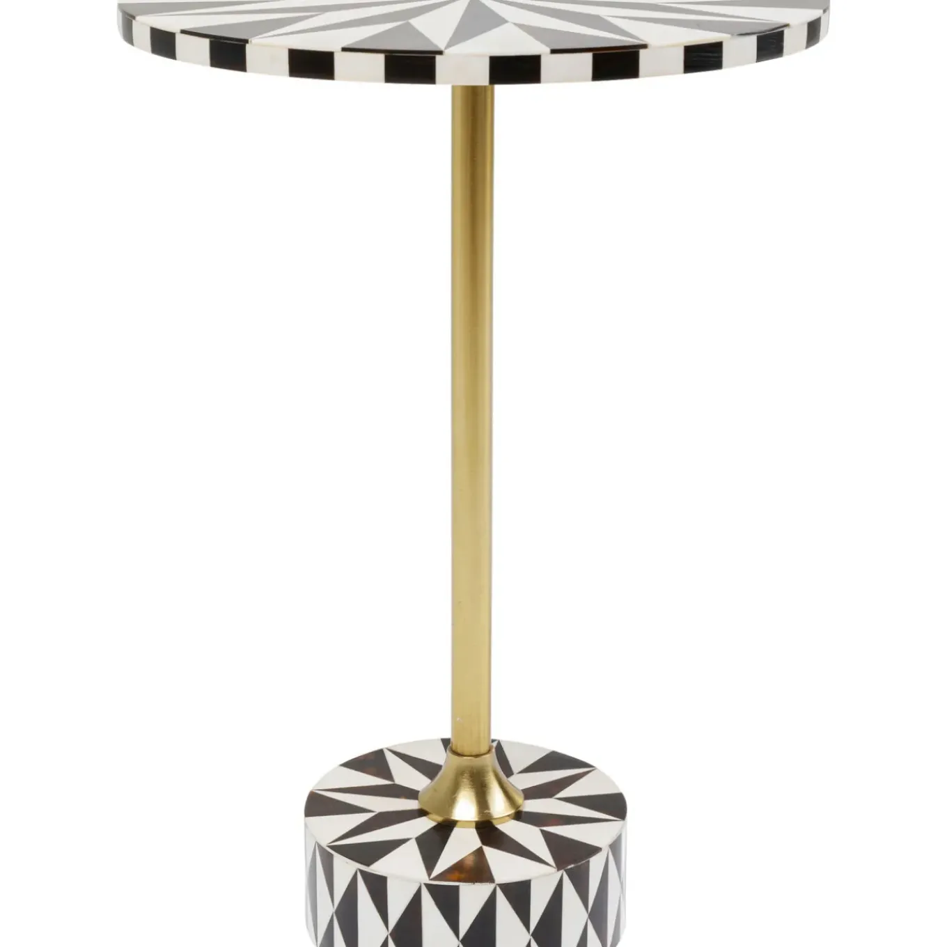 Table D Appoint Domero Star Noir Blanc O40Cm