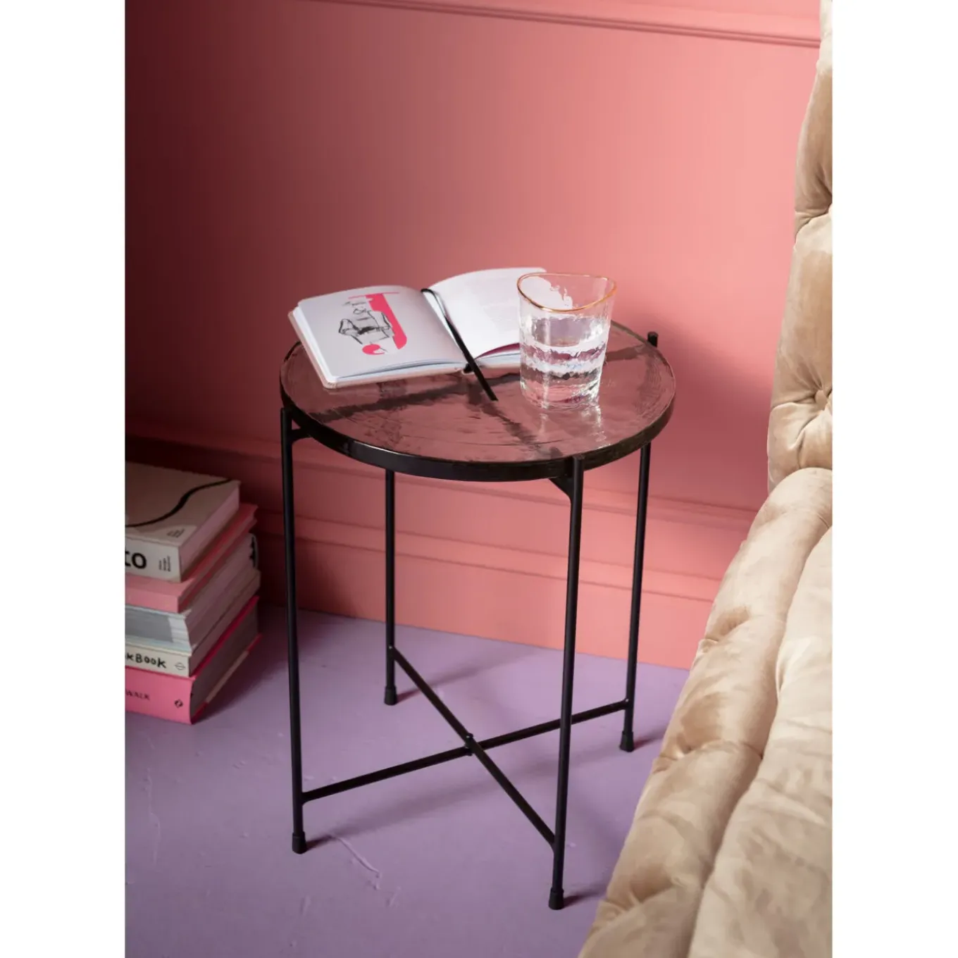 Table D Appoint Ice Noir O40Cm