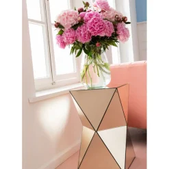 Table D Appoint Luxury Triangle Champagne 32X32Cm