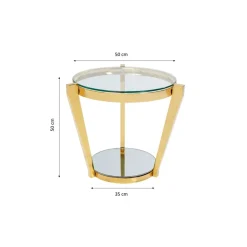 Table D Appoint Monocolo Dore O50Cm