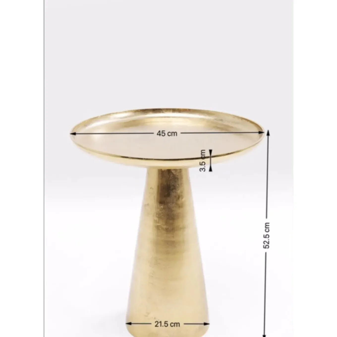 Table D Appoint Plateau Uno Laiton O45Cm