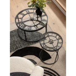 Table D Appoint Roman Noir O76Cm