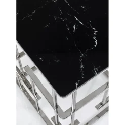 Table D Appoint Rome Argente 40X40Cm