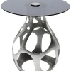 Table D Appoint Volcano Argente O60Cm