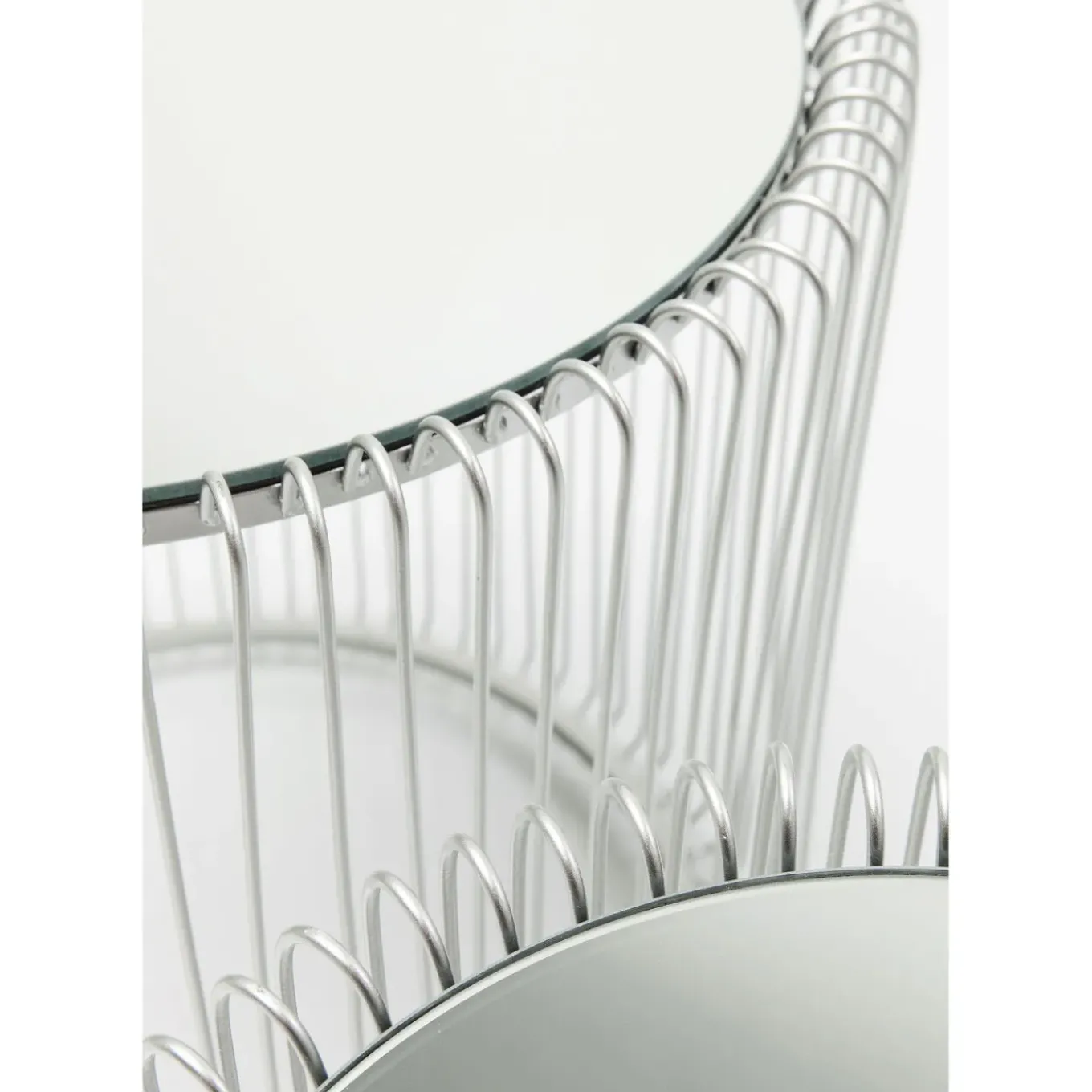 Table D Appoint Wire Argente (2/Set)