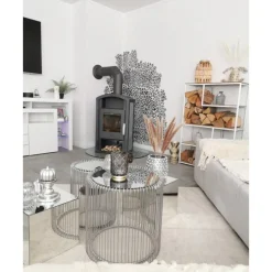 Table D Appoint Wire Argente (2/Set)