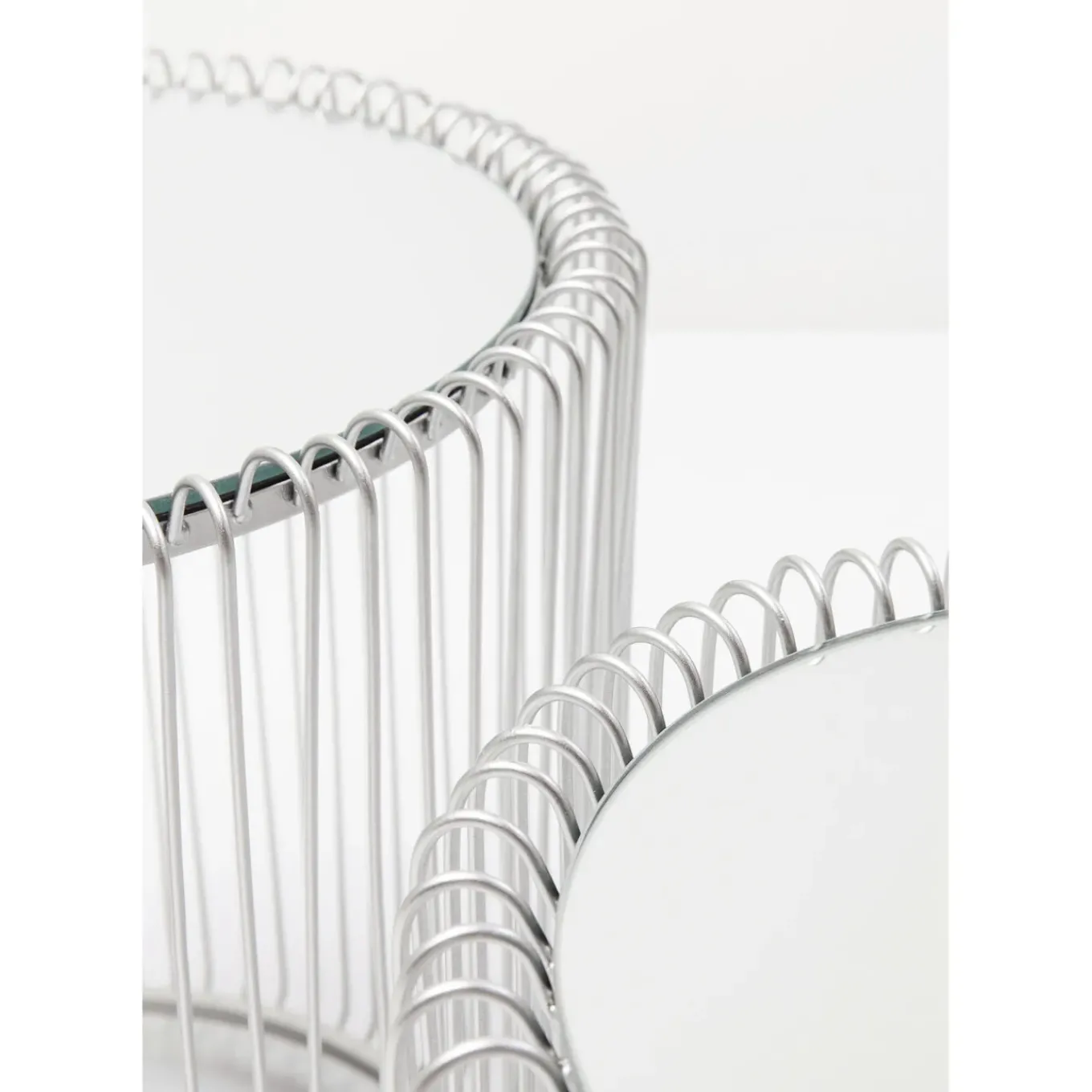 Table D Appoint Wire Argente (2/Set)