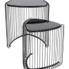 Table D Appoint Wire Triangle Noir (2/Set)