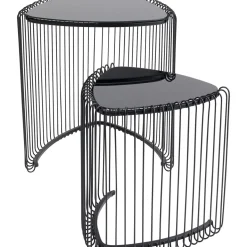 Table D Appoint Wire Triangle Noir (2/Set)