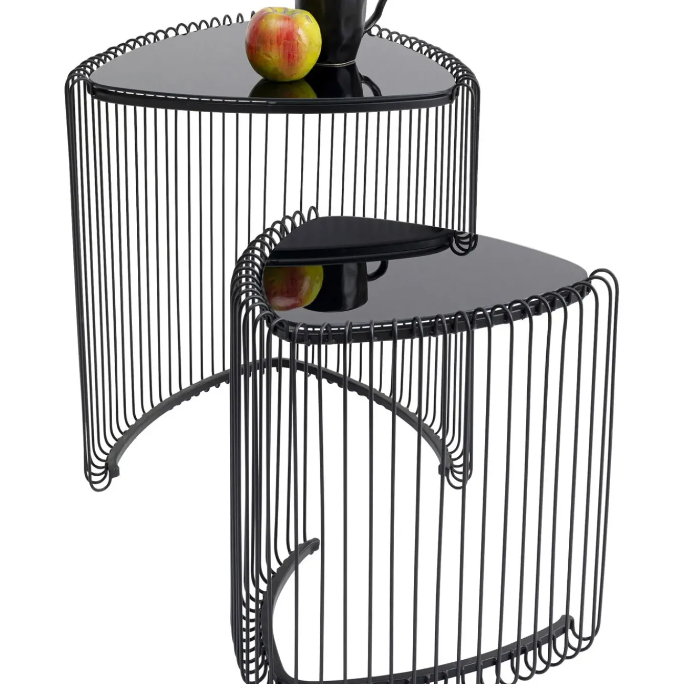 Table D Appoint Wire Triangle Noir (2/Set)