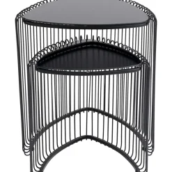 Table D Appoint Wire Triangle Noir (2/Set)