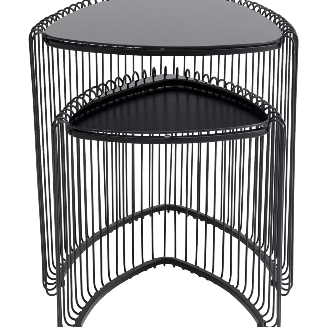 Table D Appoint Wire Triangle Noir (2/Set)