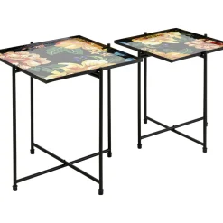 Table D Apppoint Flowers Garden Carre (2/Set)