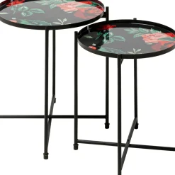 Table D Apppoint Flowers Garden Rond (2/Set)