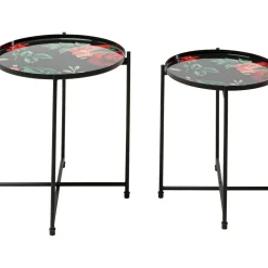 Table D Apppoint Flowers Garden Rond (2/Set)