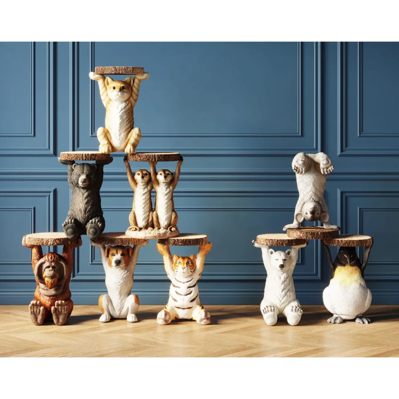 Table D´Appoint Animal Bear O33Cm