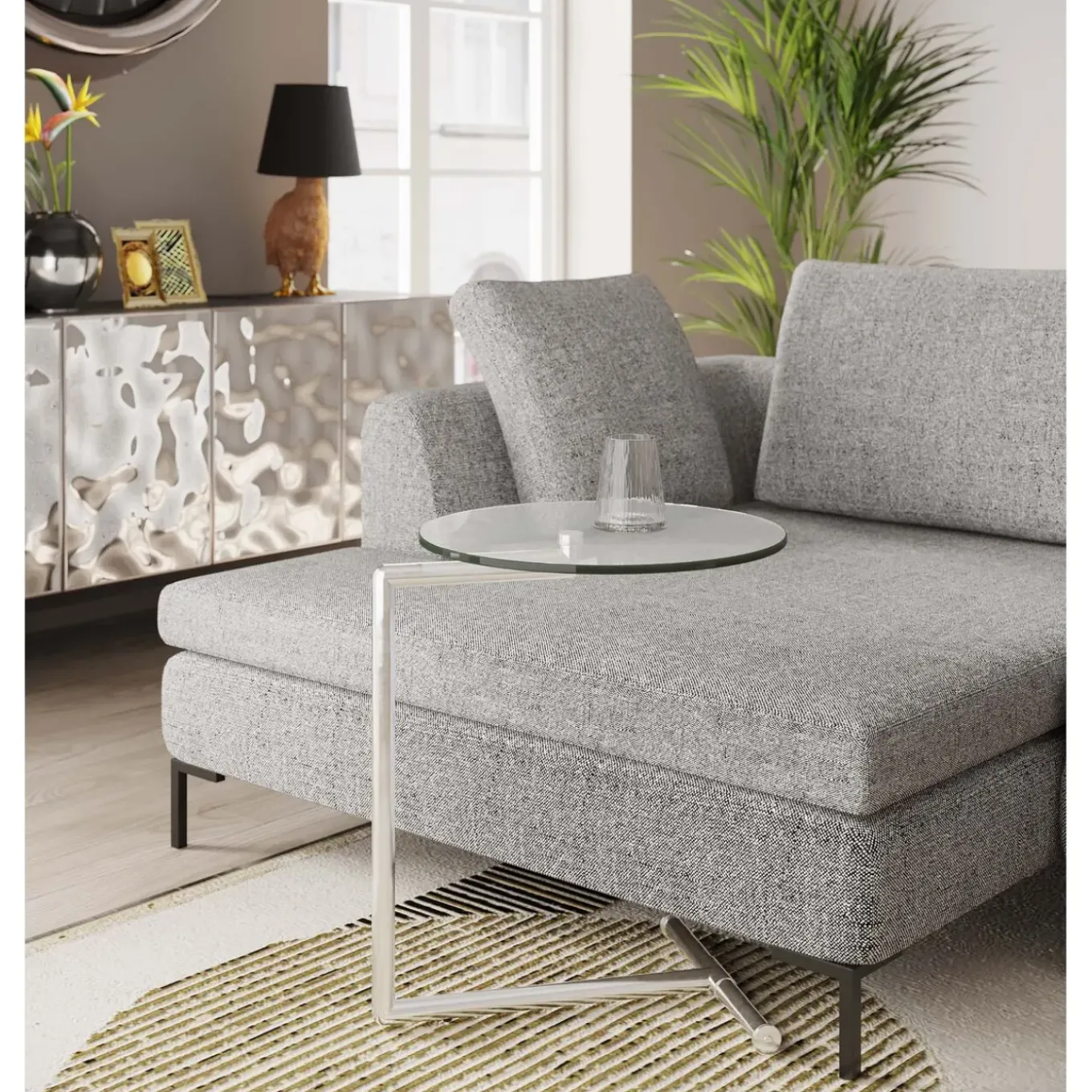 Table D´Appoint Easy Living Transparente O46Cm