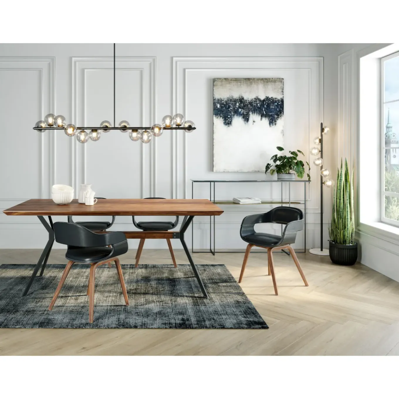 Table Downtown Noyer 220X100Cm