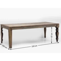 Table Duld Range 220X100Cm