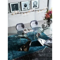 Table Gloria Chrome 200X100Cm