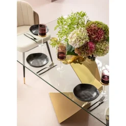 Table Gloria Gold 200X100Cm