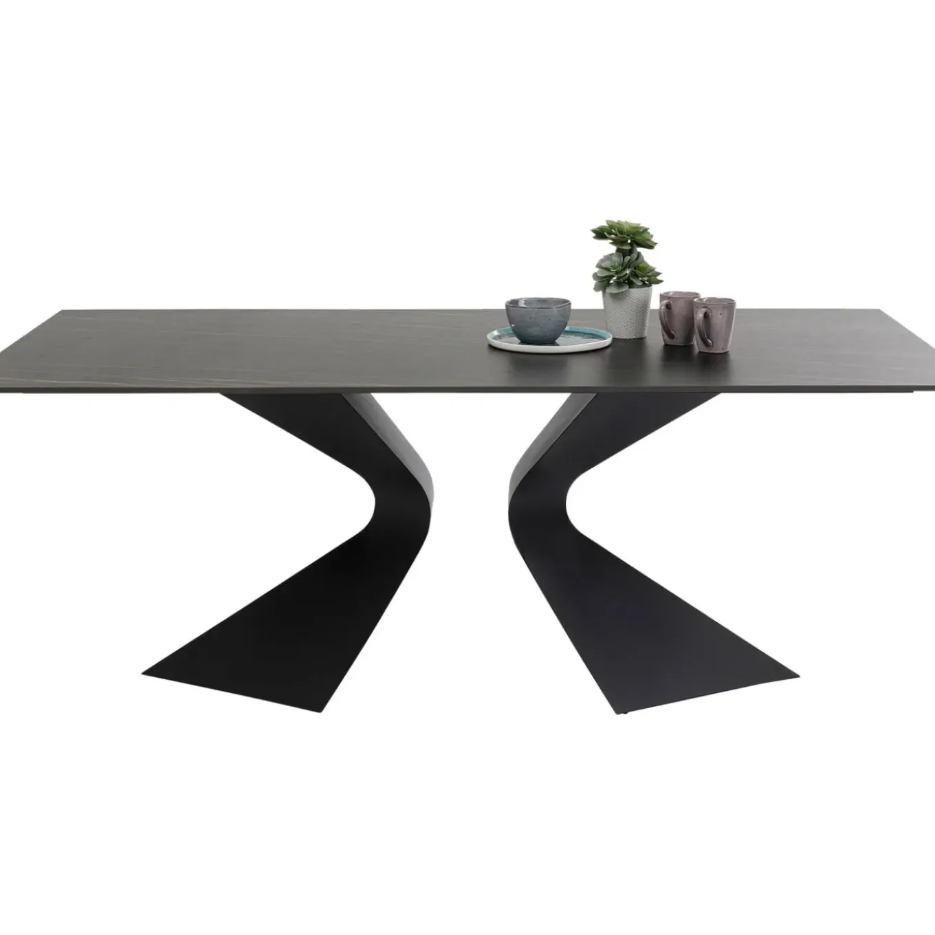 Table Gloria Noir Ceramique 200X100