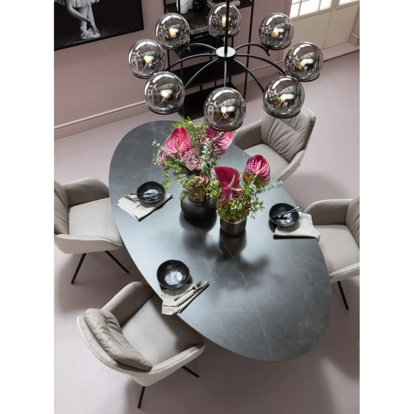 Table Grande Possibilita Noir 220X120Cm