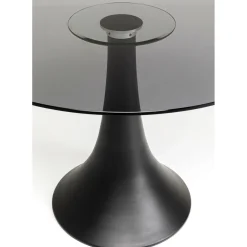 Table Grande Possibilita Verre Fume O110Cm