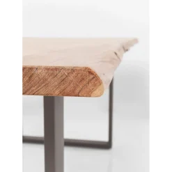 Table Harmony Acier Brut 180X90Cm