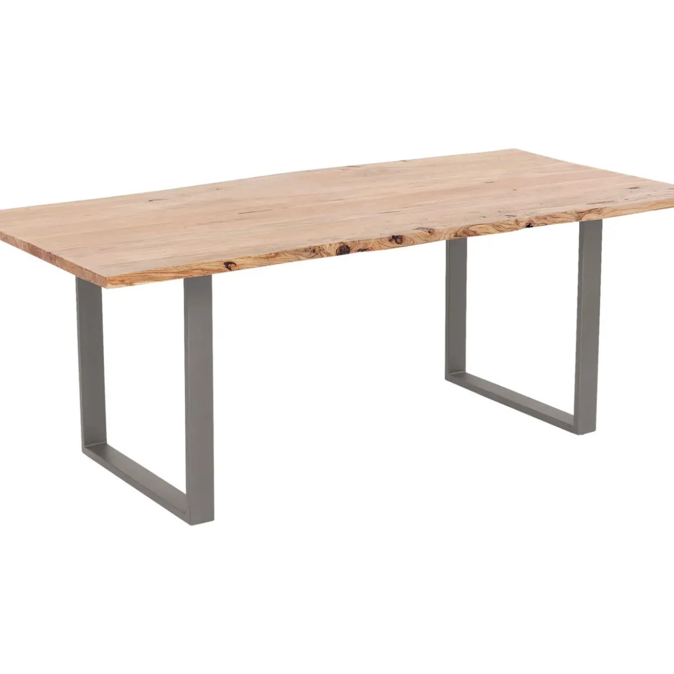Table Harmony Acier Brut 180X90Cm