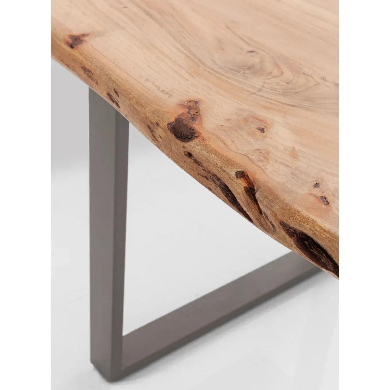 Table Harmony Acier Brut 160X80Cm