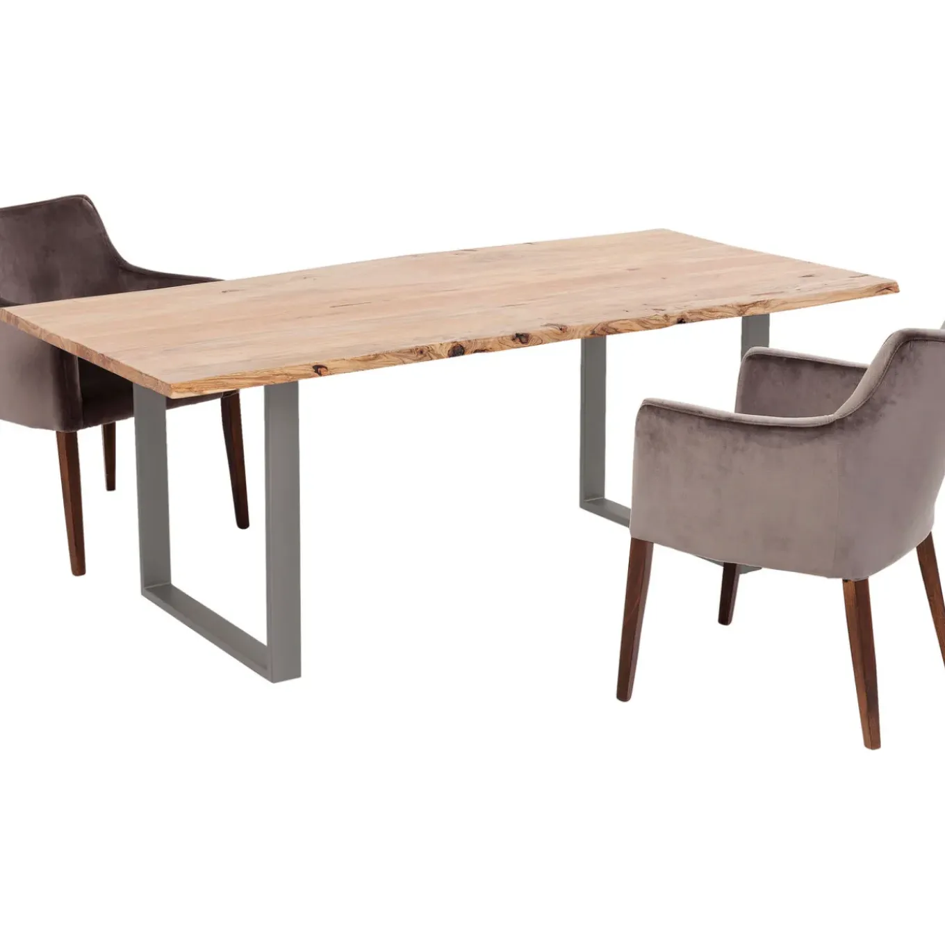 Table Harmony Acier Brut 200X100Cm