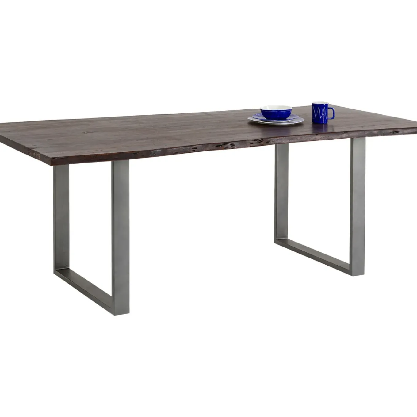 Table Harmony Fonce Acier Brut 200X100