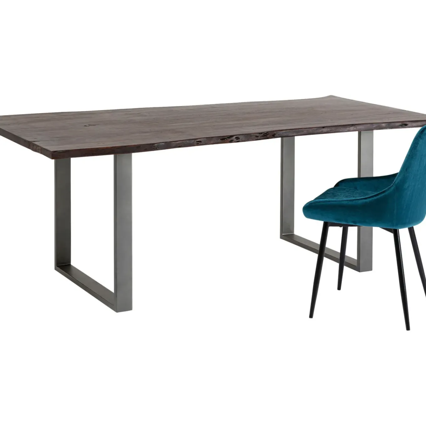Table Harmony Fonce Acier Brut 200X100