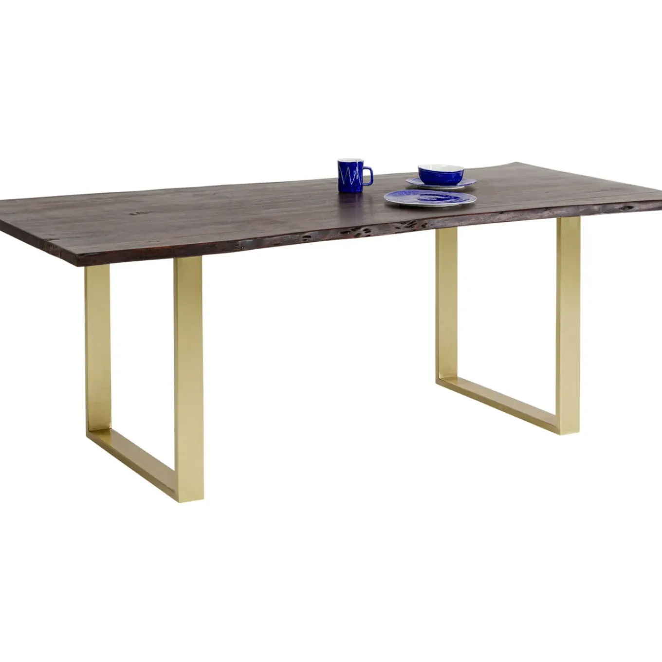 Table Harmony Fonce Acier Brut 200X100