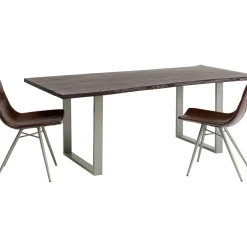 Table Harmony Fonce Argente 160X80