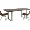 Table Harmony Fonce Argente 200X100